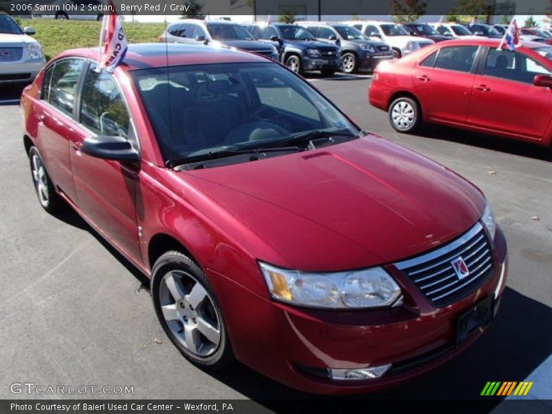 Berry Red / Gray 2006 Saturn ION 2 Sedan