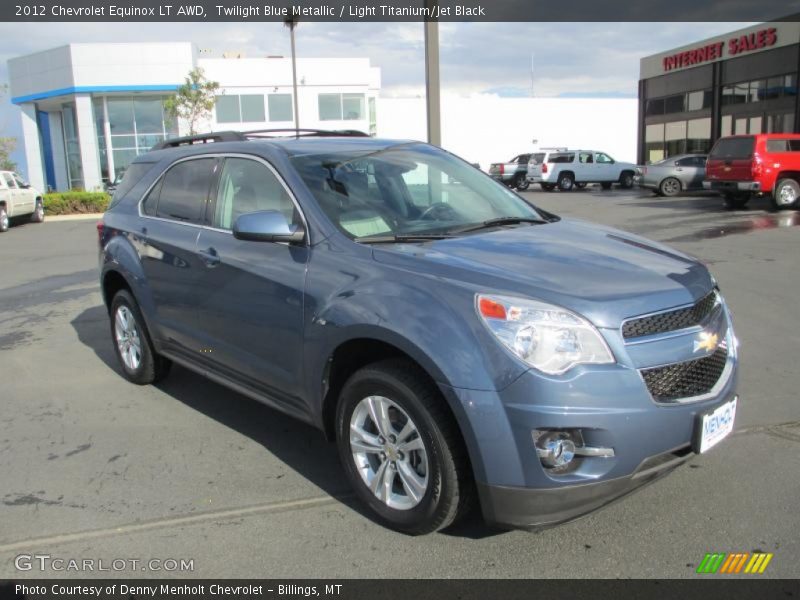 Twilight Blue Metallic / Light Titanium/Jet Black 2012 Chevrolet Equinox LT AWD