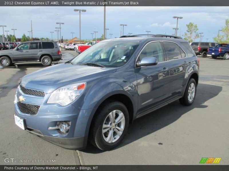 Twilight Blue Metallic / Light Titanium/Jet Black 2012 Chevrolet Equinox LT AWD