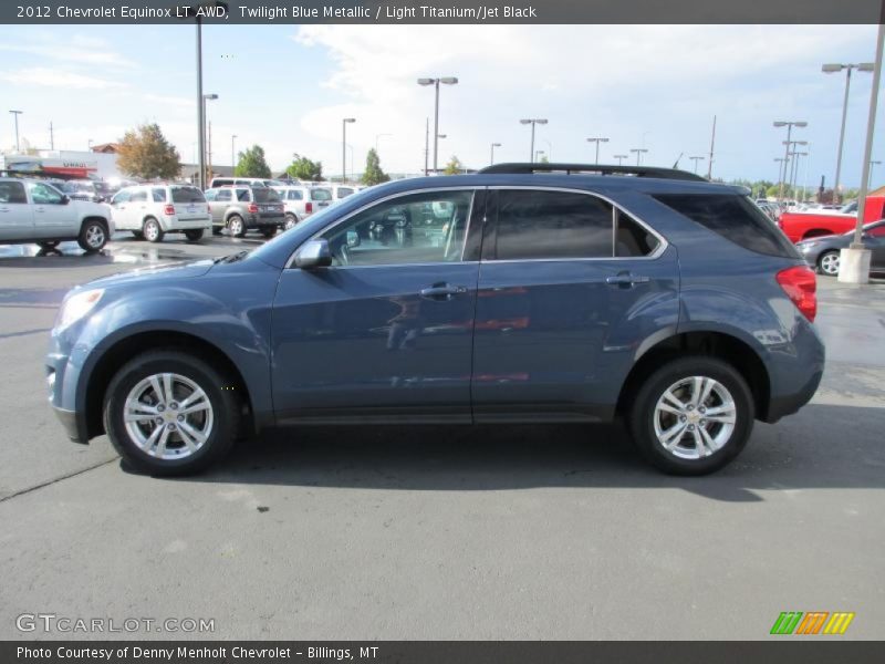 Twilight Blue Metallic / Light Titanium/Jet Black 2012 Chevrolet Equinox LT AWD