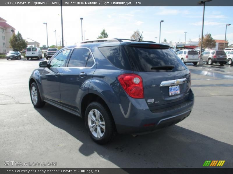 Twilight Blue Metallic / Light Titanium/Jet Black 2012 Chevrolet Equinox LT AWD