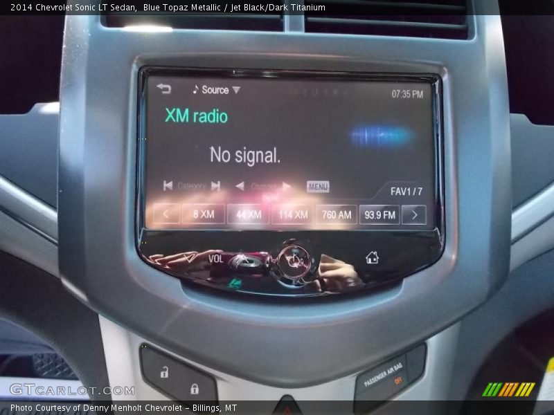 Blue Topaz Metallic / Jet Black/Dark Titanium 2014 Chevrolet Sonic LT Sedan