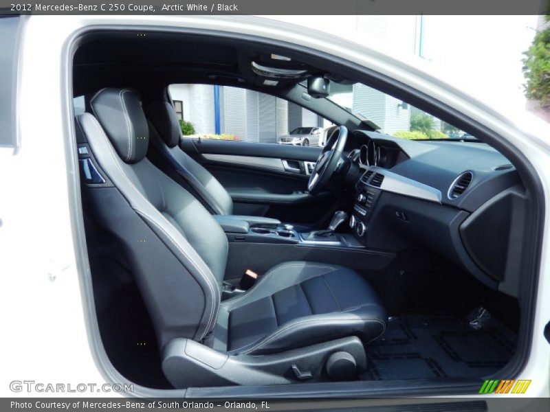Arctic White / Black 2012 Mercedes-Benz C 250 Coupe