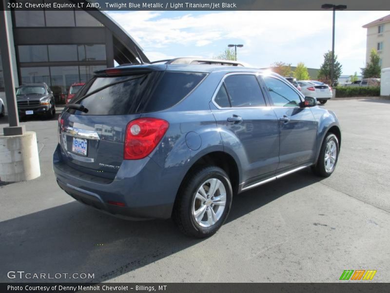 Twilight Blue Metallic / Light Titanium/Jet Black 2012 Chevrolet Equinox LT AWD