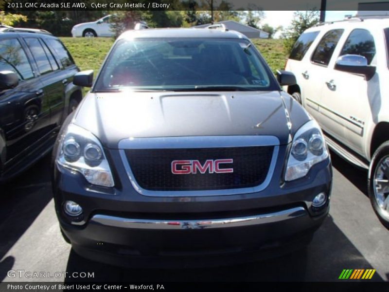 Cyber Gray Metallic / Ebony 2011 GMC Acadia SLE AWD