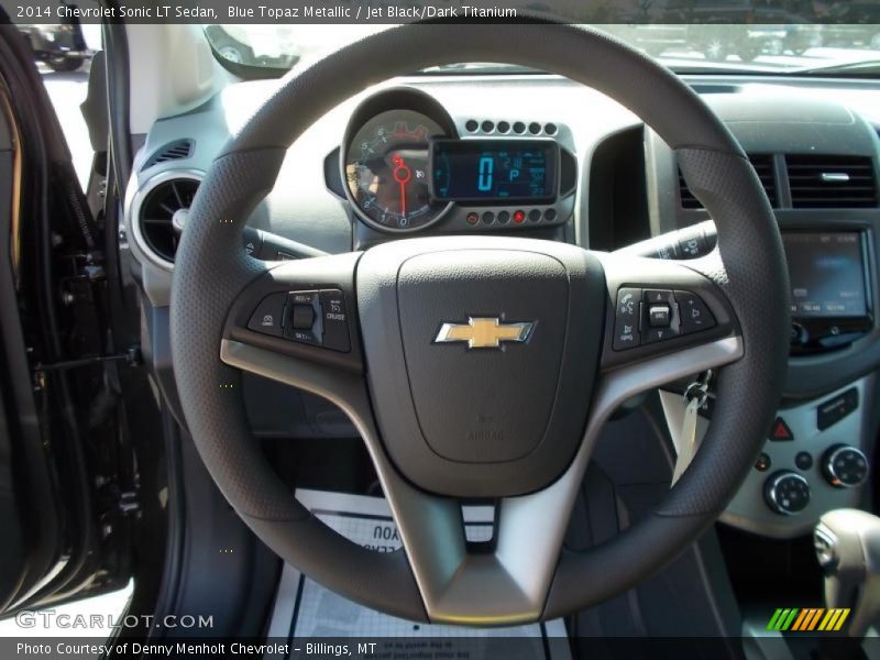 Blue Topaz Metallic / Jet Black/Dark Titanium 2014 Chevrolet Sonic LT Sedan