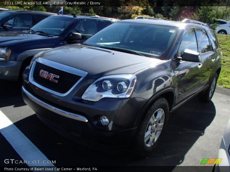 Cyber Gray Metallic / Ebony 2011 GMC Acadia SLE AWD