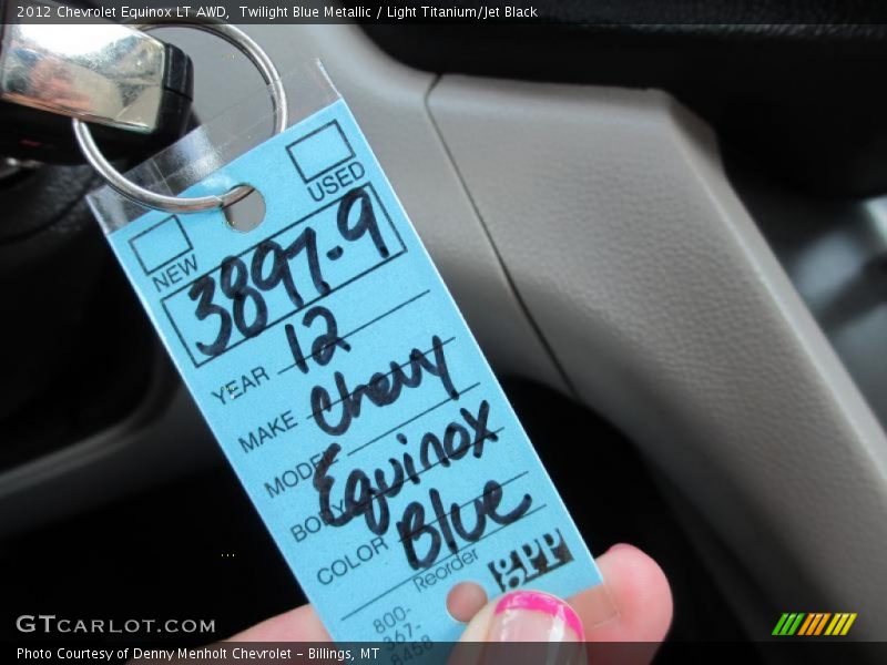 Twilight Blue Metallic / Light Titanium/Jet Black 2012 Chevrolet Equinox LT AWD