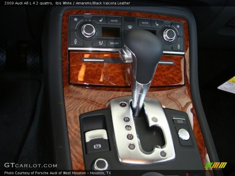 Ibis White / Amaretto/Black Valcona Leather 2009 Audi A8 L 4.2 quattro