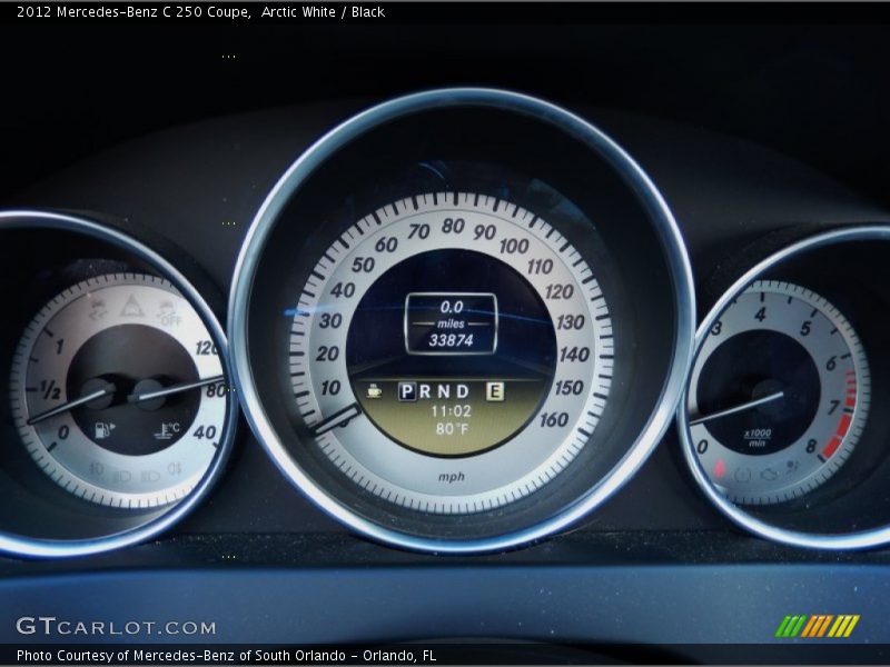 2012 C 250 Coupe 250 Coupe Gauges