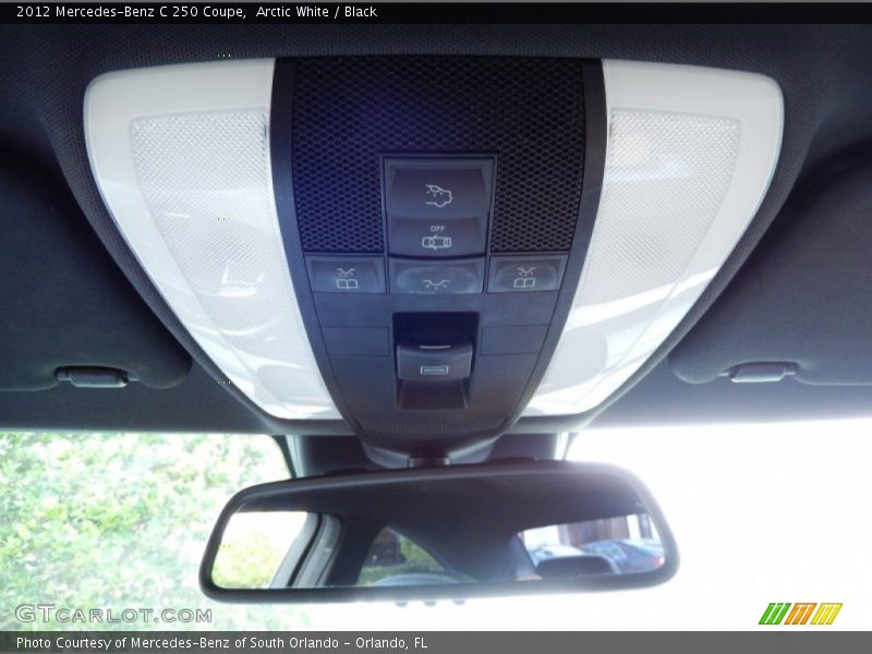Arctic White / Black 2012 Mercedes-Benz C 250 Coupe
