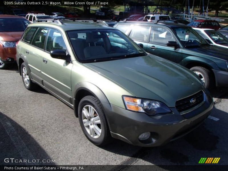 Willow Green Opal / Taupe 2005 Subaru Outback 2.5i Wagon