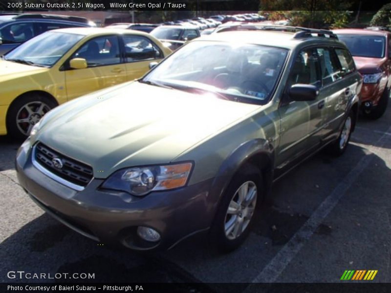 Willow Green Opal / Taupe 2005 Subaru Outback 2.5i Wagon