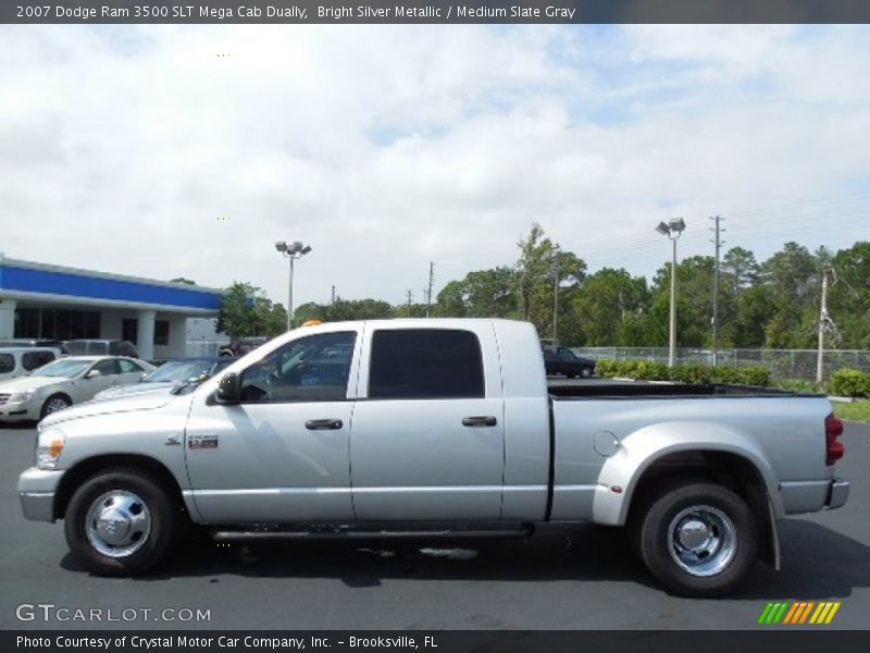 Bright Silver Metallic / Medium Slate Gray 2007 Dodge Ram 3500 SLT Mega Cab Dually