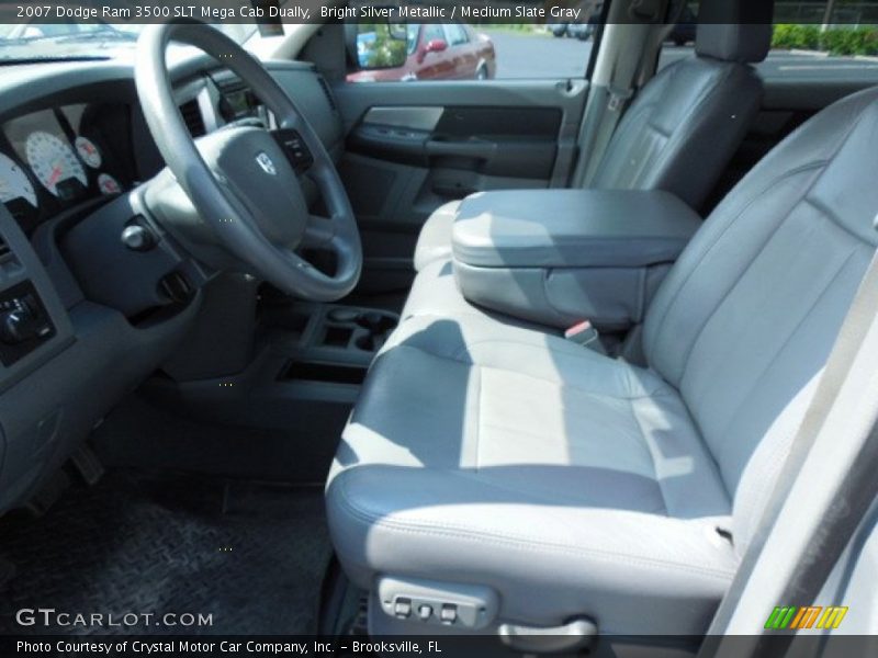 Bright Silver Metallic / Medium Slate Gray 2007 Dodge Ram 3500 SLT Mega Cab Dually