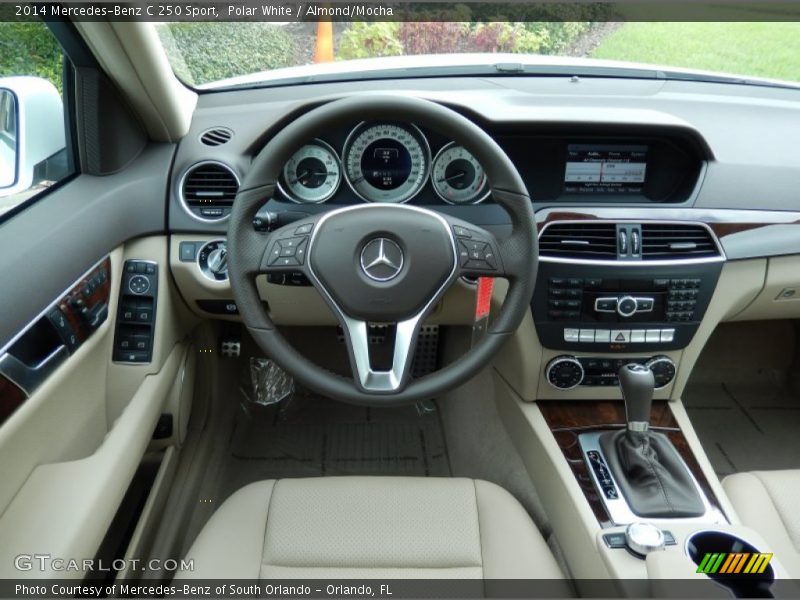 Polar White / Almond/Mocha 2014 Mercedes-Benz C 250 Sport