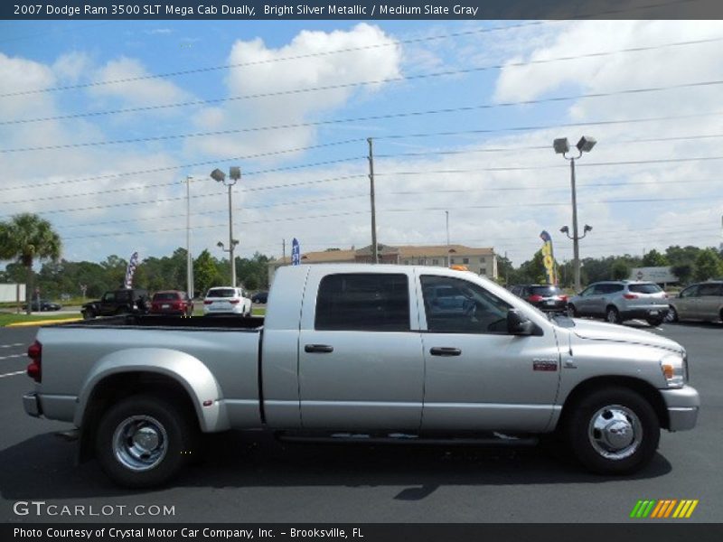Bright Silver Metallic / Medium Slate Gray 2007 Dodge Ram 3500 SLT Mega Cab Dually