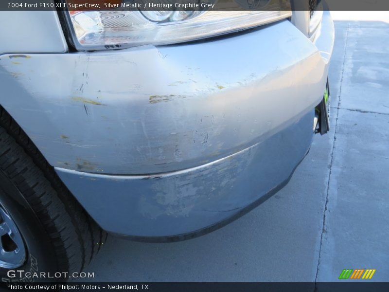 Silver Metallic / Heritage Graphite Grey 2004 Ford F150 XLT SuperCrew