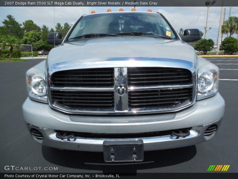 Bright Silver Metallic / Medium Slate Gray 2007 Dodge Ram 3500 SLT Mega Cab Dually