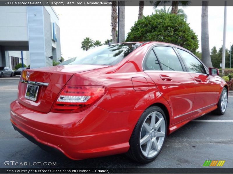 Mars Red / Almond/Mocha 2014 Mercedes-Benz C 250 Sport