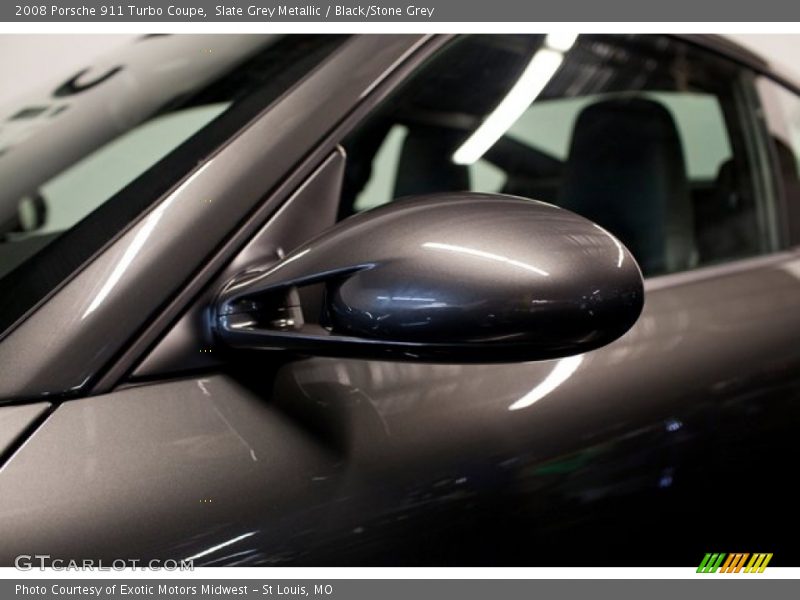 Slate Grey Metallic / Black/Stone Grey 2008 Porsche 911 Turbo Coupe