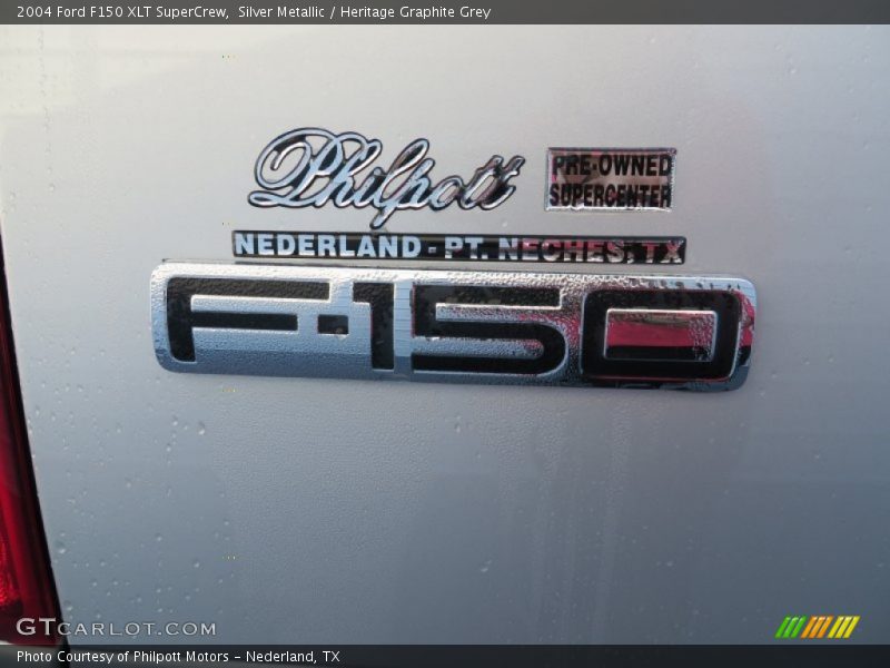Silver Metallic / Heritage Graphite Grey 2004 Ford F150 XLT SuperCrew