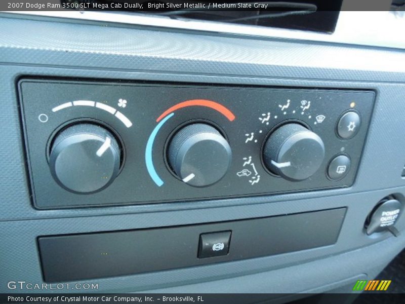 Bright Silver Metallic / Medium Slate Gray 2007 Dodge Ram 3500 SLT Mega Cab Dually