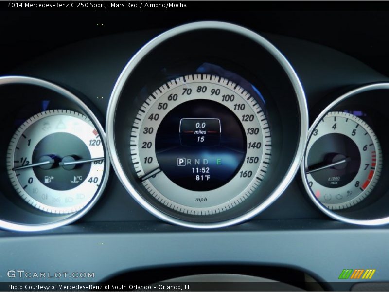  2014 C 250 Sport 250 Sport Gauges