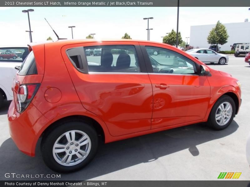 Inferno Orange Metallic / Jet Black/Dark Titanium 2013 Chevrolet Sonic LT Hatch
