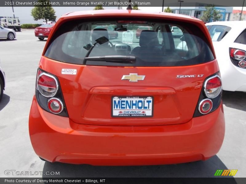 Inferno Orange Metallic / Jet Black/Dark Titanium 2013 Chevrolet Sonic LT Hatch