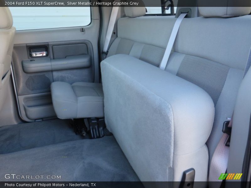 Silver Metallic / Heritage Graphite Grey 2004 Ford F150 XLT SuperCrew