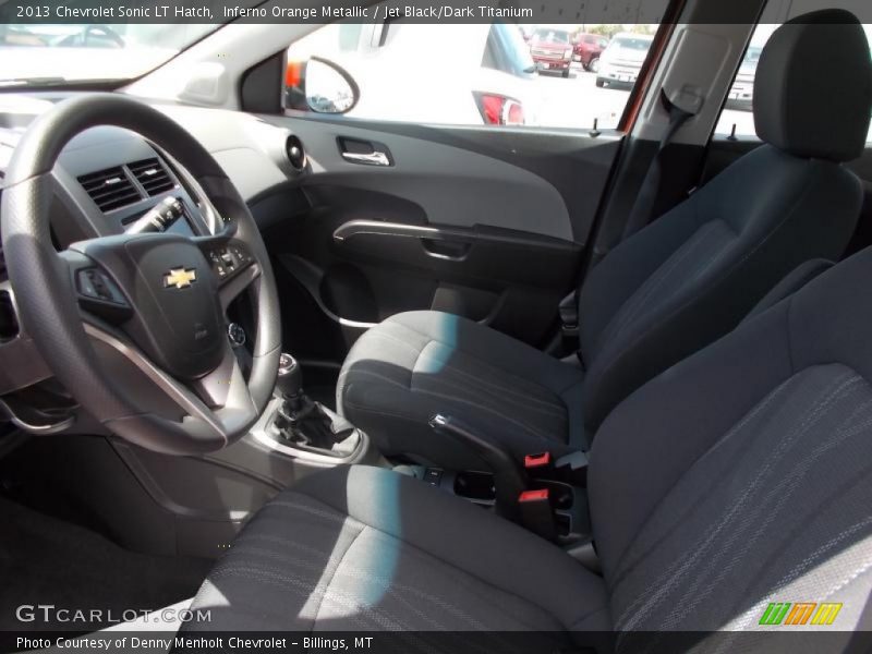 Inferno Orange Metallic / Jet Black/Dark Titanium 2013 Chevrolet Sonic LT Hatch