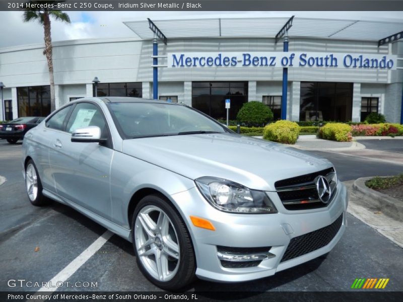 Iridium Silver Metallic / Black 2014 Mercedes-Benz C 250 Coupe