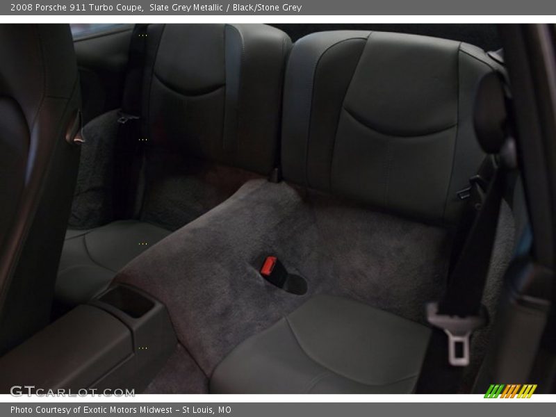 Slate Grey Metallic / Black/Stone Grey 2008 Porsche 911 Turbo Coupe