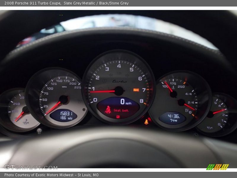  2008 911 Turbo Coupe Turbo Coupe Gauges
