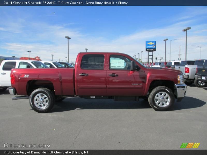 Deep Ruby Metallic / Ebony 2014 Chevrolet Silverado 3500HD LT Crew Cab 4x4