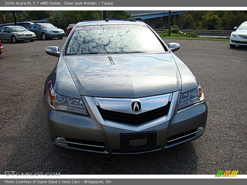 Silver Jade Metallic / Taupe 2009 Acura RL 3.7 AWD Sedan