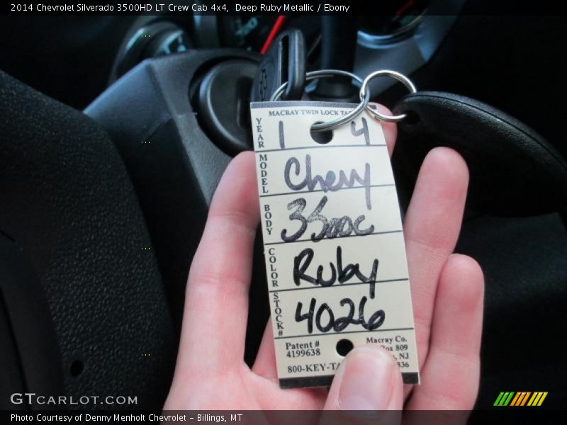 Deep Ruby Metallic / Ebony 2014 Chevrolet Silverado 3500HD LT Crew Cab 4x4