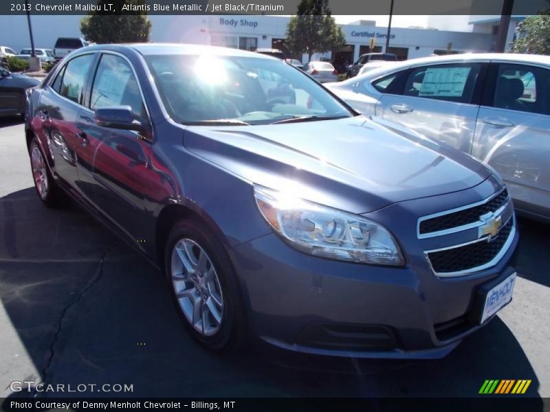 Atlantis Blue Metallic / Jet Black/Titanium 2013 Chevrolet Malibu LT