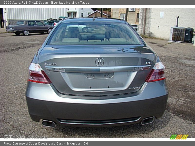 Silver Jade Metallic / Taupe 2009 Acura RL 3.7 AWD Sedan