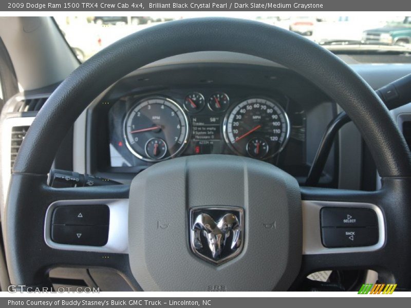 Brilliant Black Crystal Pearl / Dark Slate/Medium Graystone 2009 Dodge Ram 1500 TRX4 Crew Cab 4x4