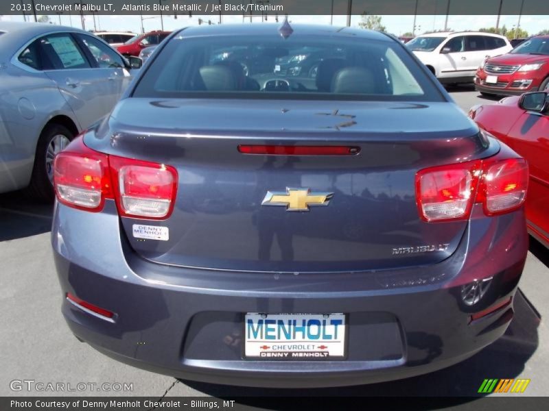 Atlantis Blue Metallic / Jet Black/Titanium 2013 Chevrolet Malibu LT