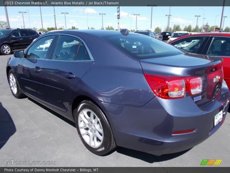 Atlantis Blue Metallic / Jet Black/Titanium 2013 Chevrolet Malibu LT