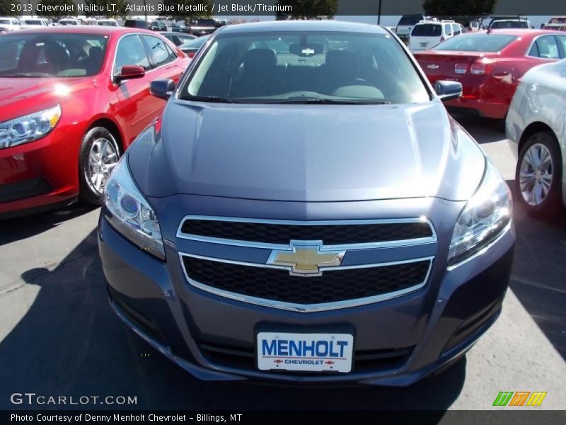 Atlantis Blue Metallic / Jet Black/Titanium 2013 Chevrolet Malibu LT
