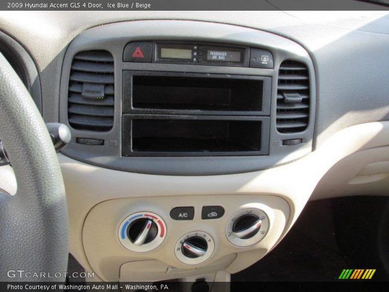 Ice Blue / Beige 2009 Hyundai Accent GLS 4 Door