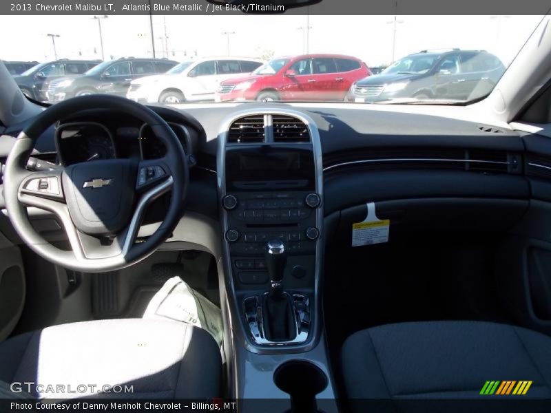 Atlantis Blue Metallic / Jet Black/Titanium 2013 Chevrolet Malibu LT