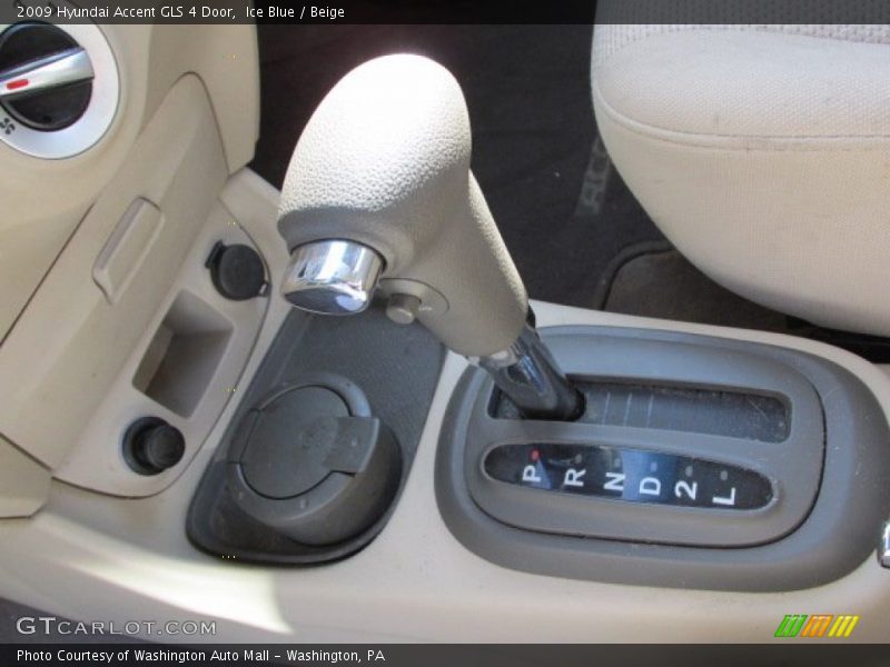 Ice Blue / Beige 2009 Hyundai Accent GLS 4 Door