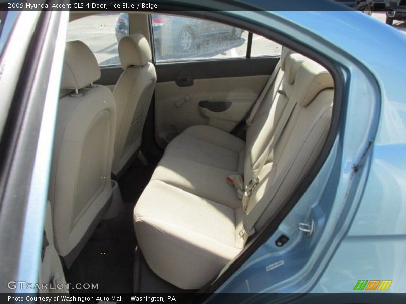 Ice Blue / Beige 2009 Hyundai Accent GLS 4 Door