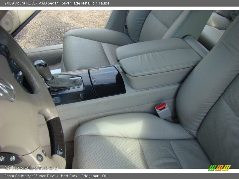 Silver Jade Metallic / Taupe 2009 Acura RL 3.7 AWD Sedan