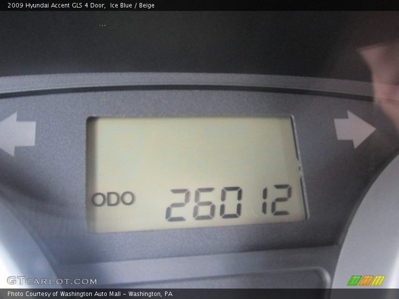 Ice Blue / Beige 2009 Hyundai Accent GLS 4 Door
